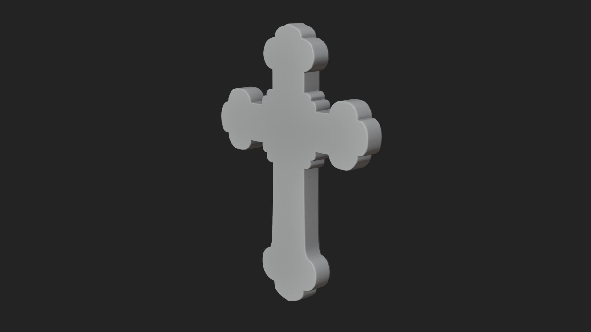 Carved Relief Wall Cross Design 226 3D Print Model 3D Model