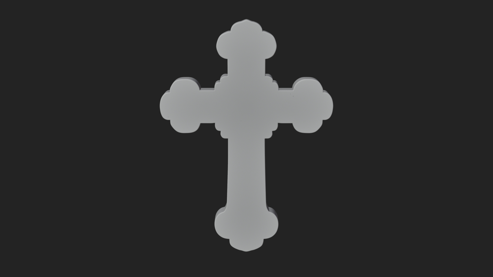 Carved Relief Wall Cross Design 226 3D Print Model 3D Model