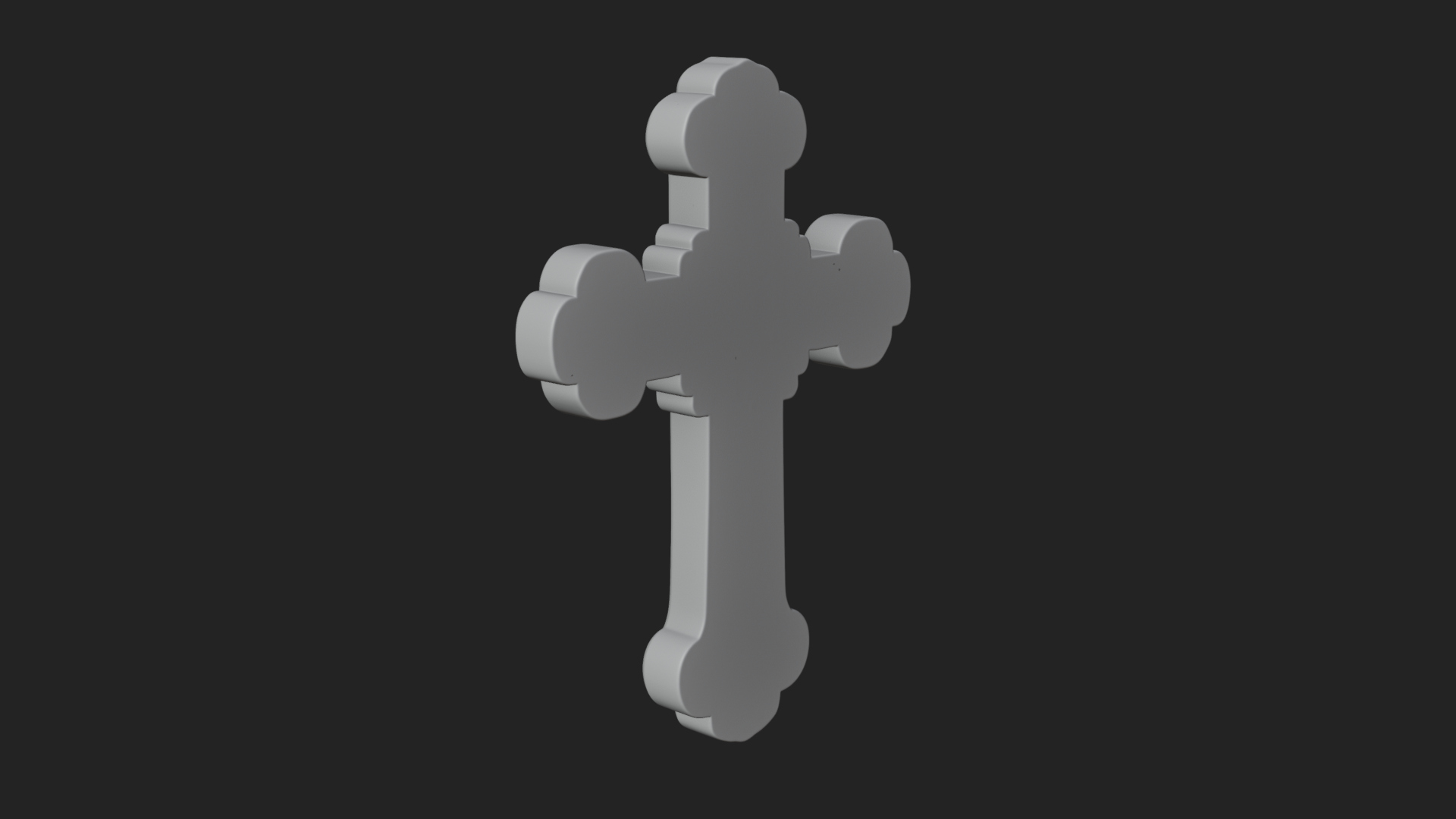 Carved Relief Wall Cross Design 226 3D Print Model 3D Model
