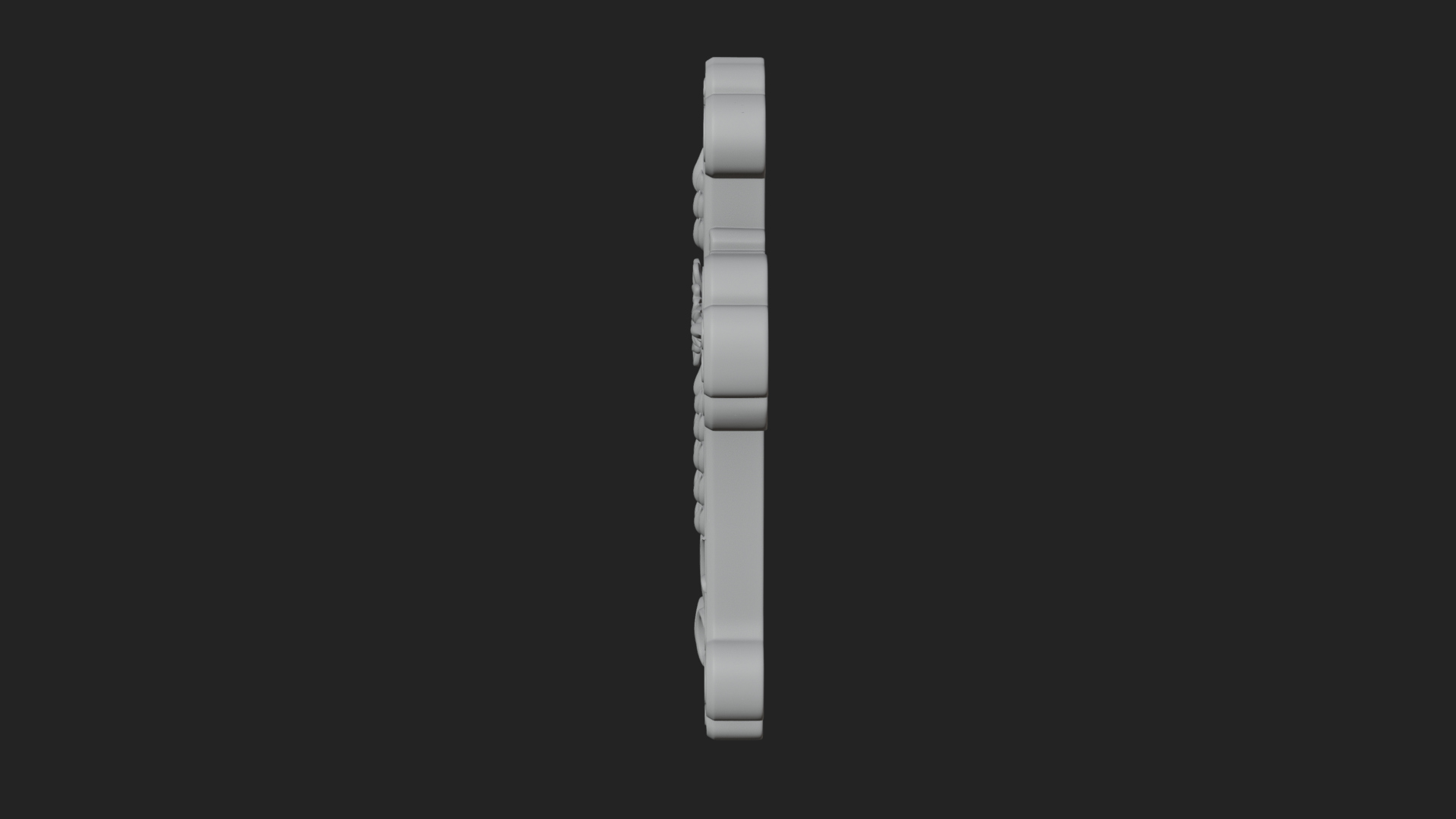 Carved Relief Wall Cross Design 226 3D Print Model 3D Model