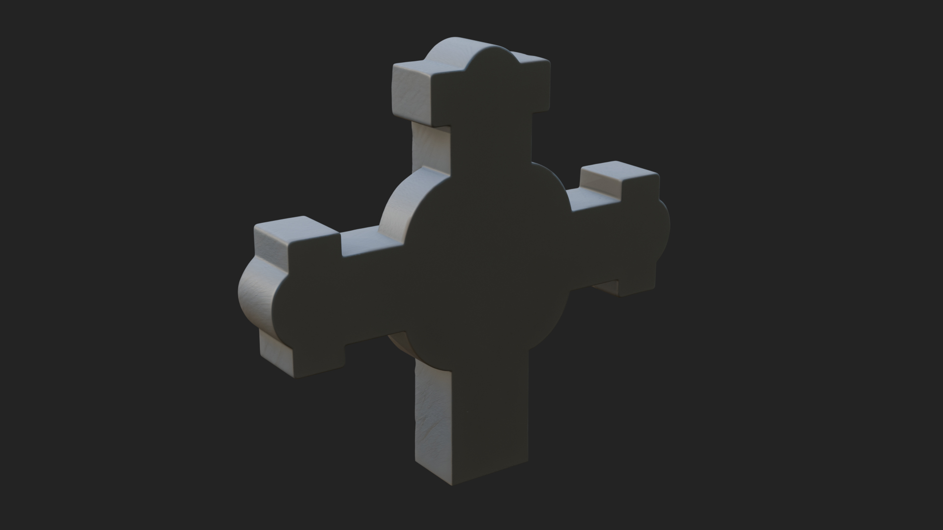 Carved Relief Wall Cross Design 227 3D Print Model 3D Model
