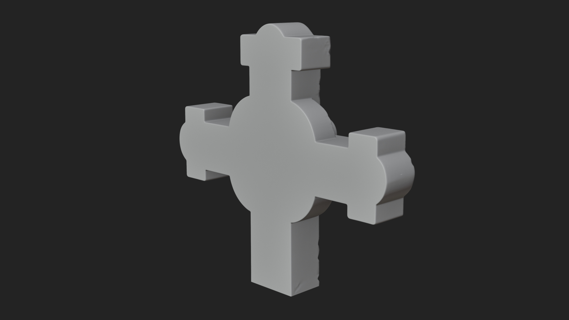 Carved Relief Wall Cross Design 227 3D Print Model 3D Model