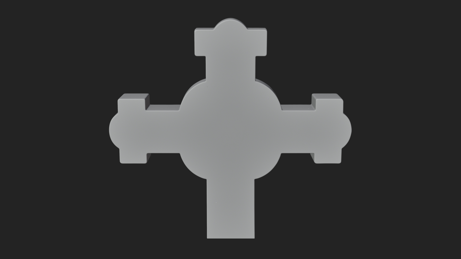 Carved Relief Wall Cross Design 227 3D Print Model 3D Model