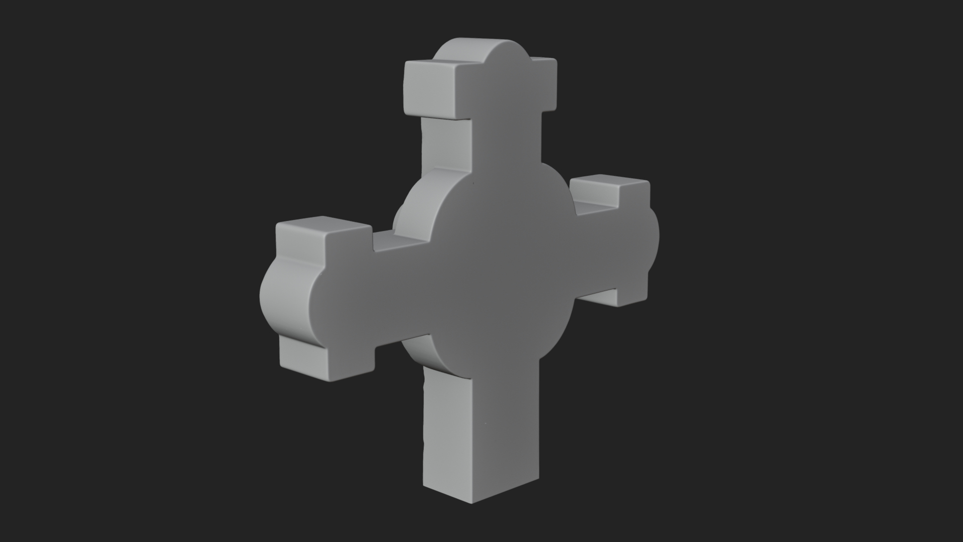 Carved Relief Wall Cross Design 227 3D Print Model 3D Model