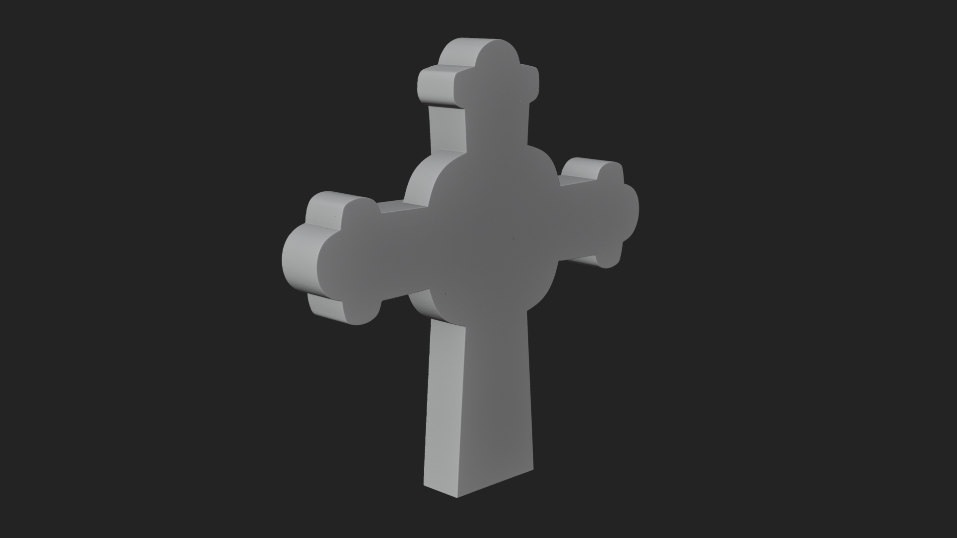 Carved Relief Wall Cross Design 228 3D Print Model 3D Model