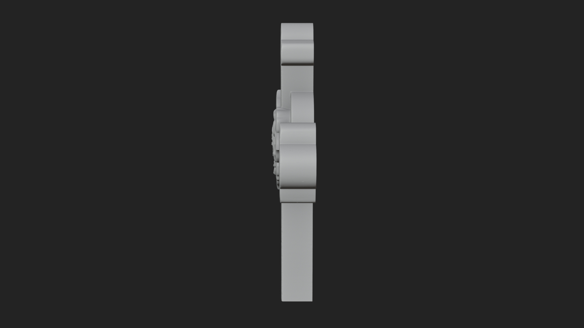 Carved Relief Wall Cross Design 228 3D Print Model 3D Model