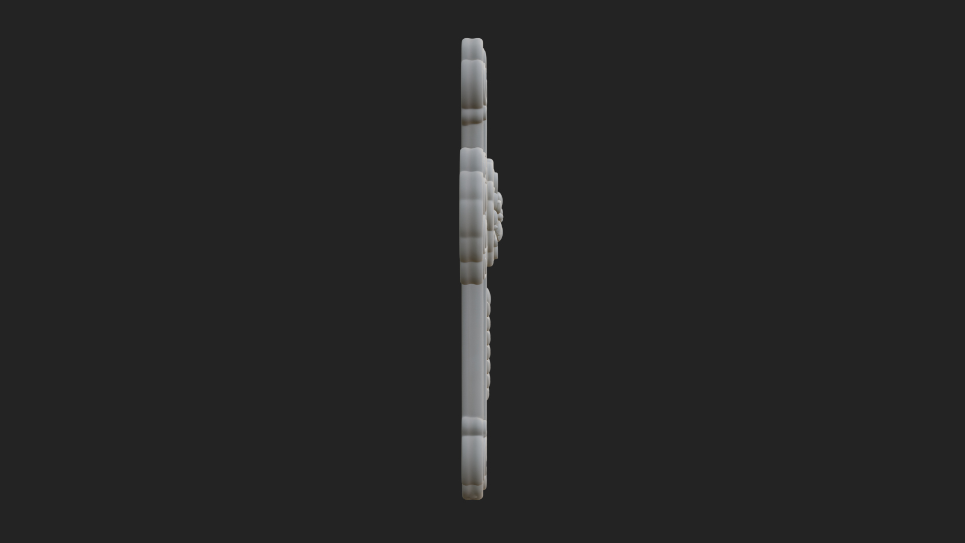 Carved Relief Wall Cross Design 229 3D Print Model 3D Model