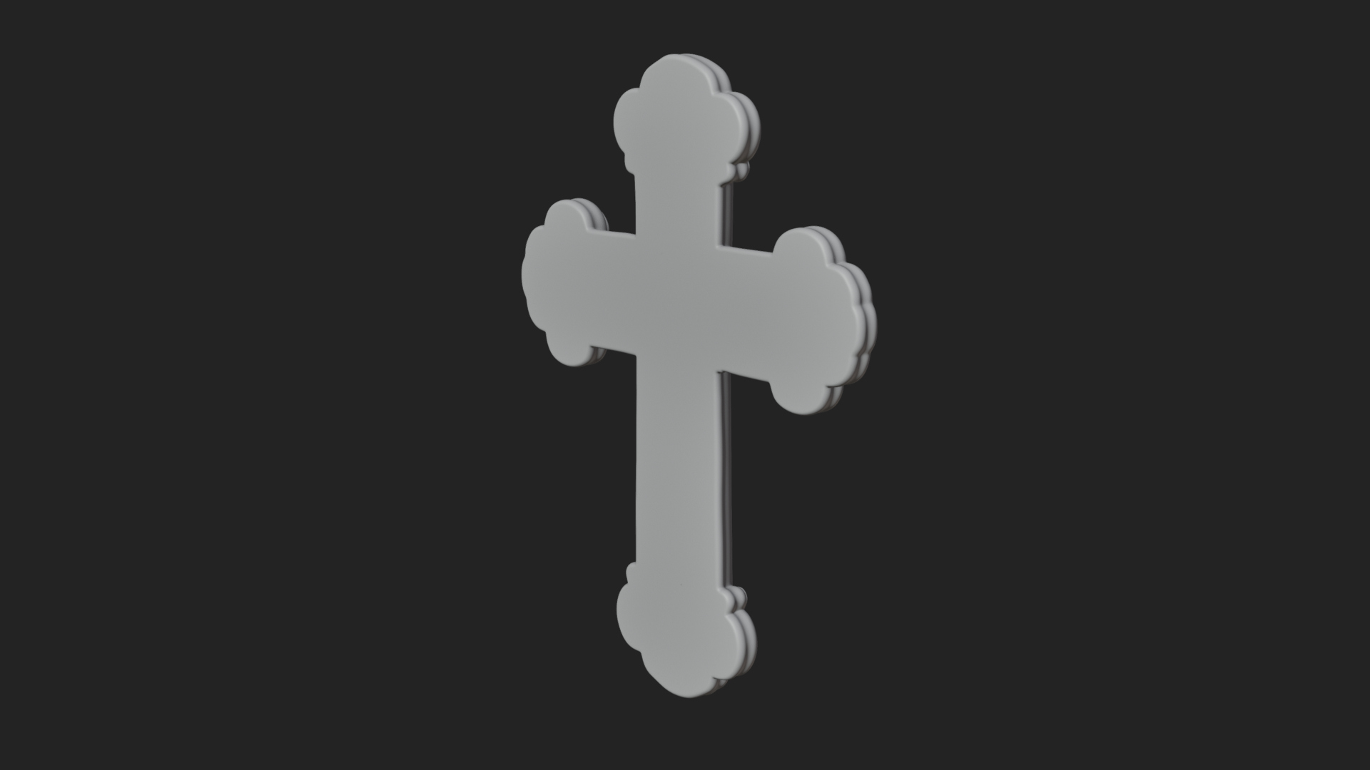 Carved Relief Wall Cross Design 229 3D Print Model 3D Model
