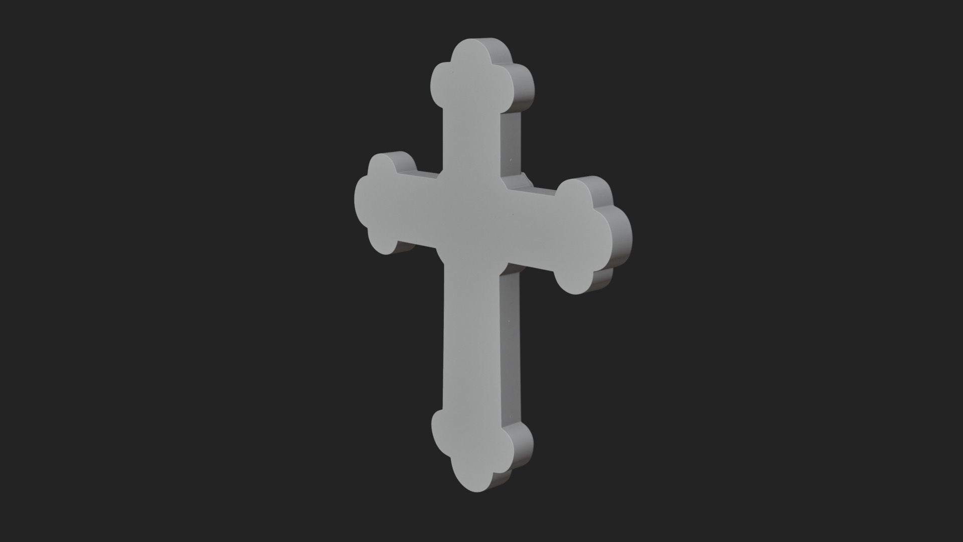 Carved Relief Wall Cross Design 23 3D Print Model 3D Model