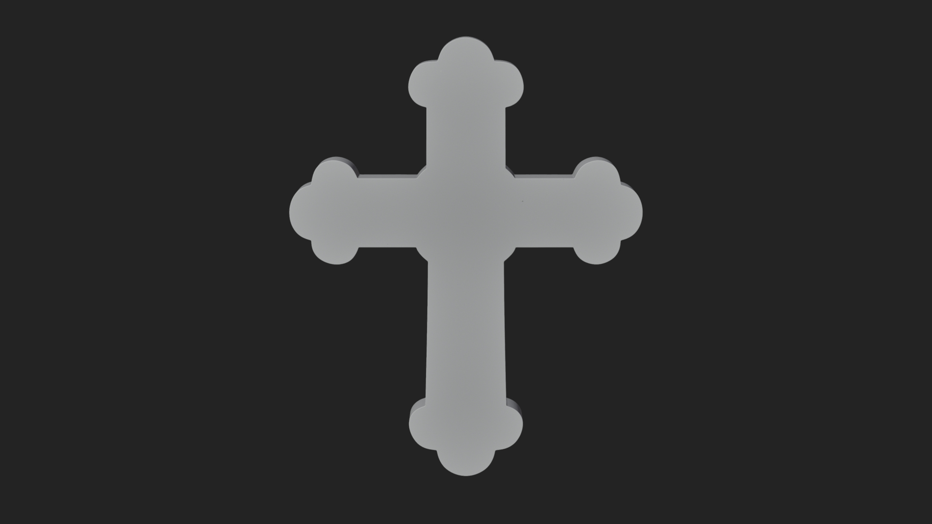 Carved Relief Wall Cross Design 23 3D Print Model 3D Model
