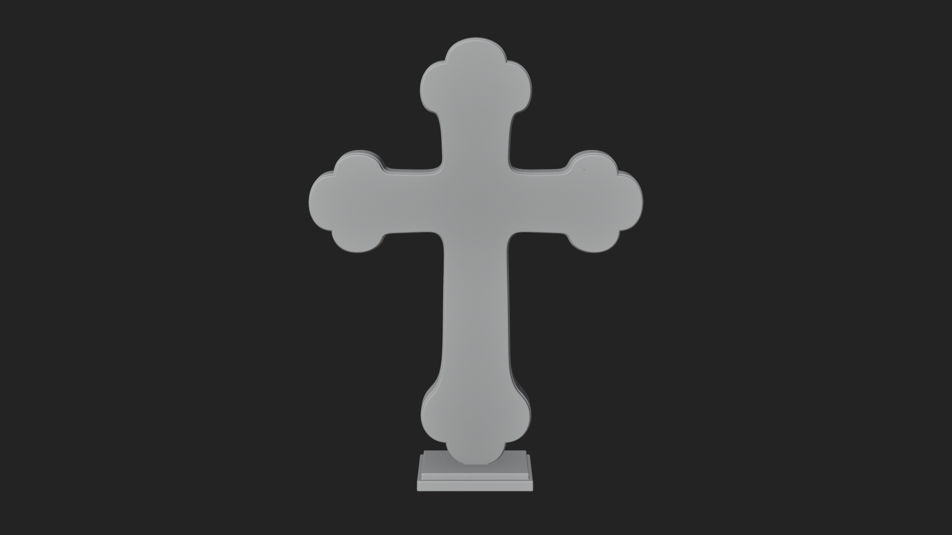 Carved Relief Wall Cross Design 230 3D Print Model 3D Model