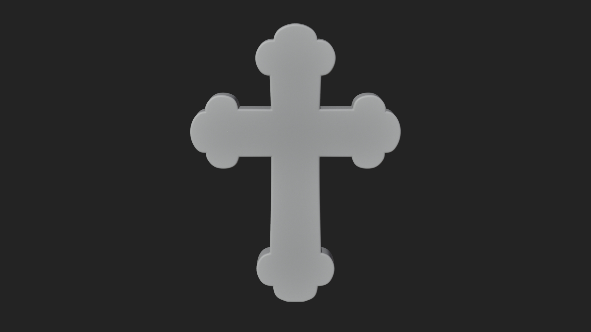 Carved Relief Wall Cross Design 231 3D Print Model 3D Model