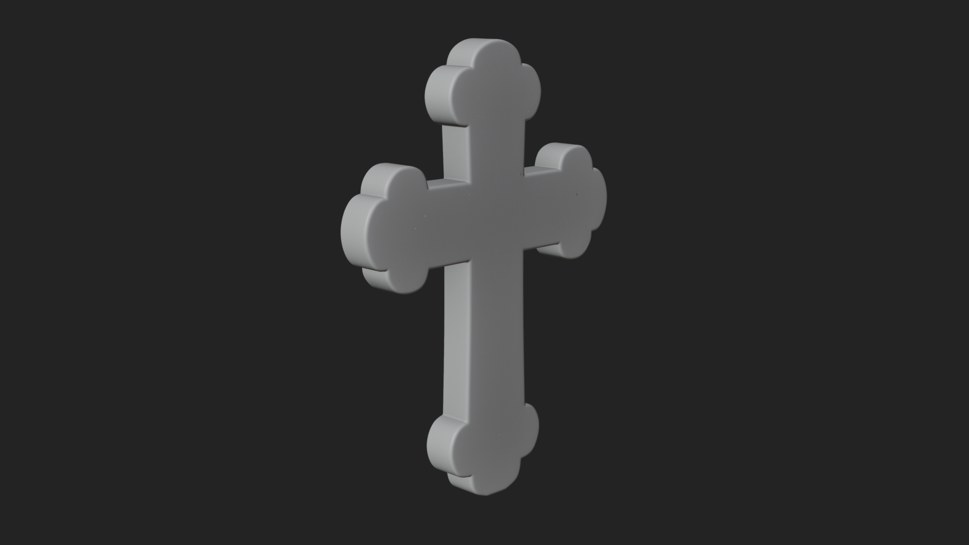 Carved Relief Wall Cross Design 231 3D Print Model 3D Model