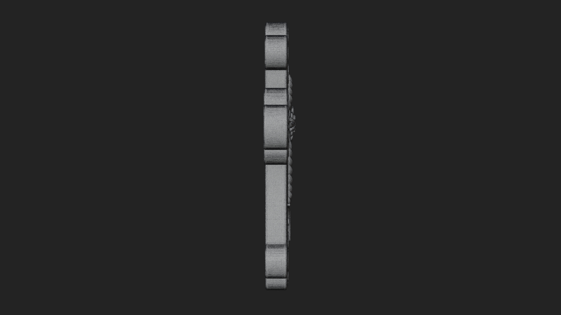 Carved Relief Wall Cross Design 231 3D Print Model 3D Model