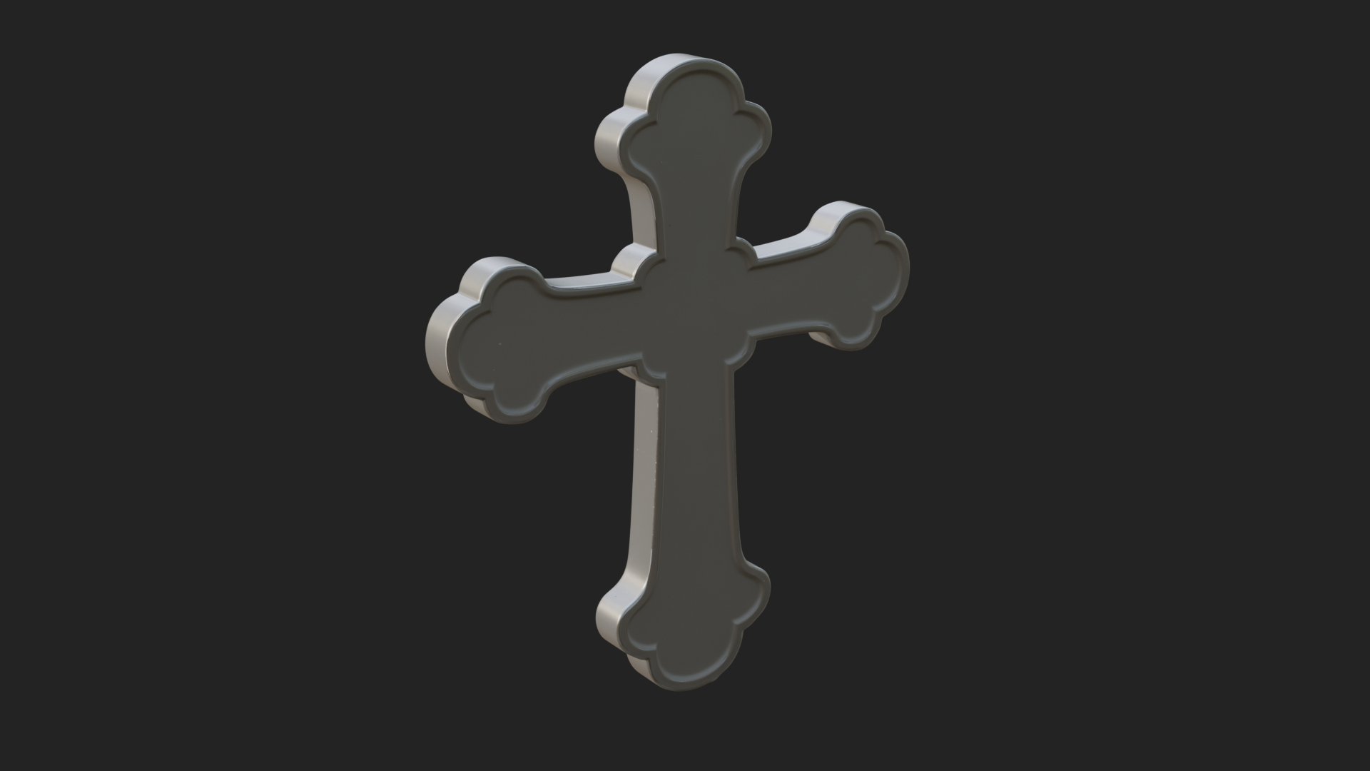 Carved Relief Wall Cross Design 232 3D Print Model 3D Model