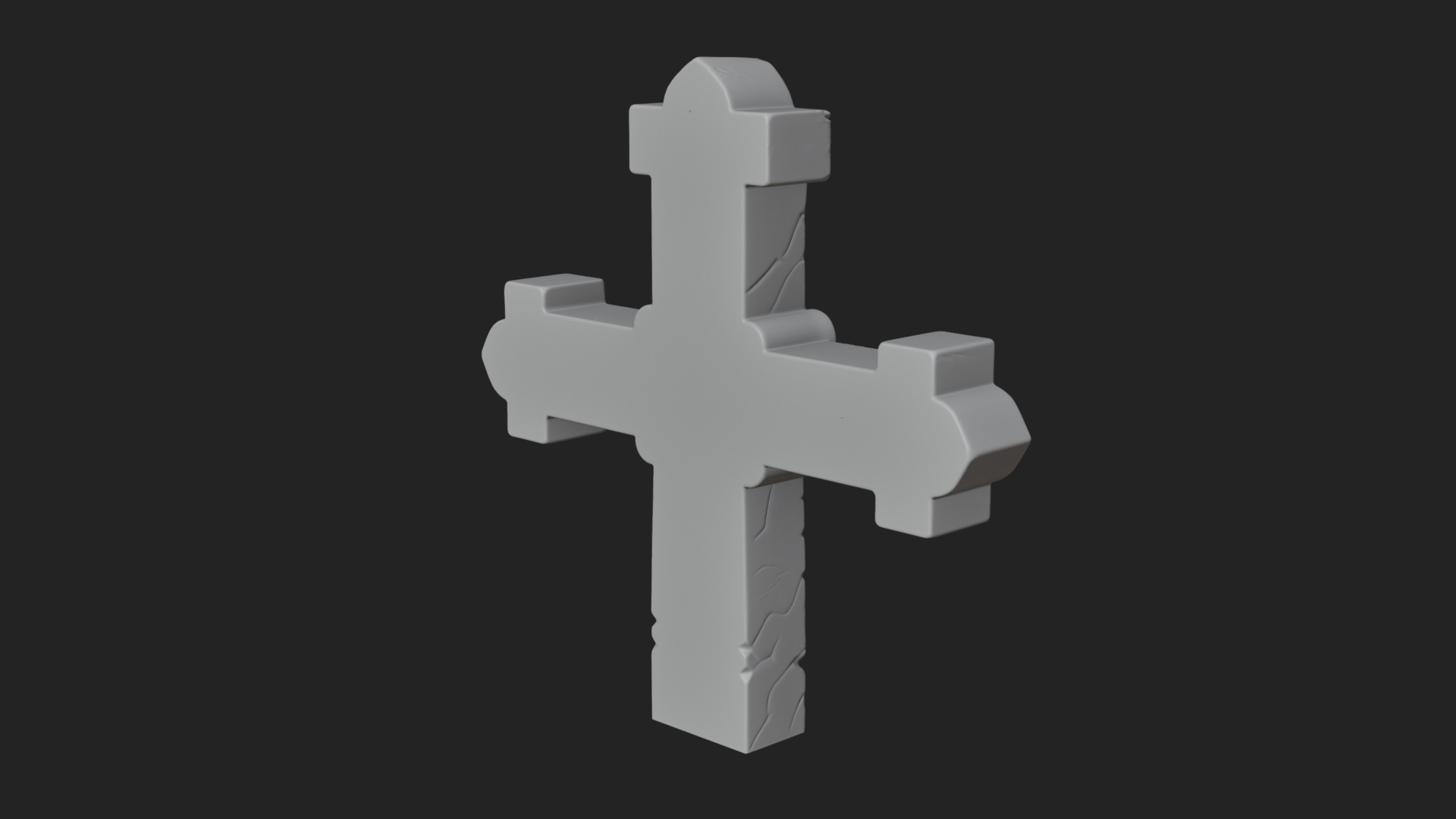 Carved Relief Wall Cross Design 233 3D Print Model 3D Model