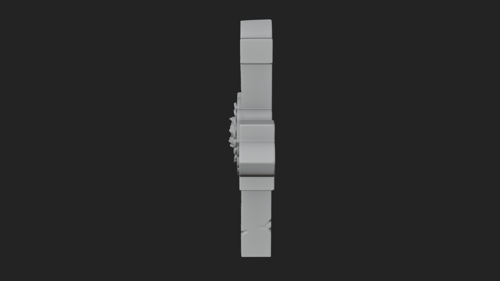 Carved Relief Wall Cross Design 233 3D Print Model 3D Model