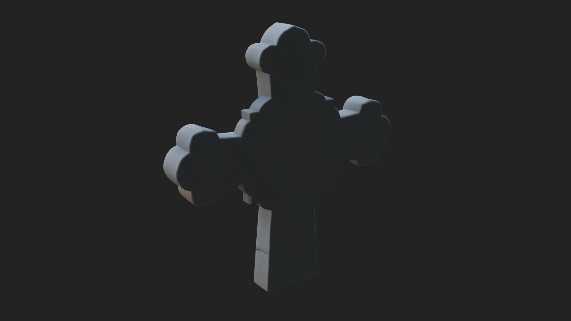 Carved Relief Wall Cross Design 234 3D Print Model 3D Model