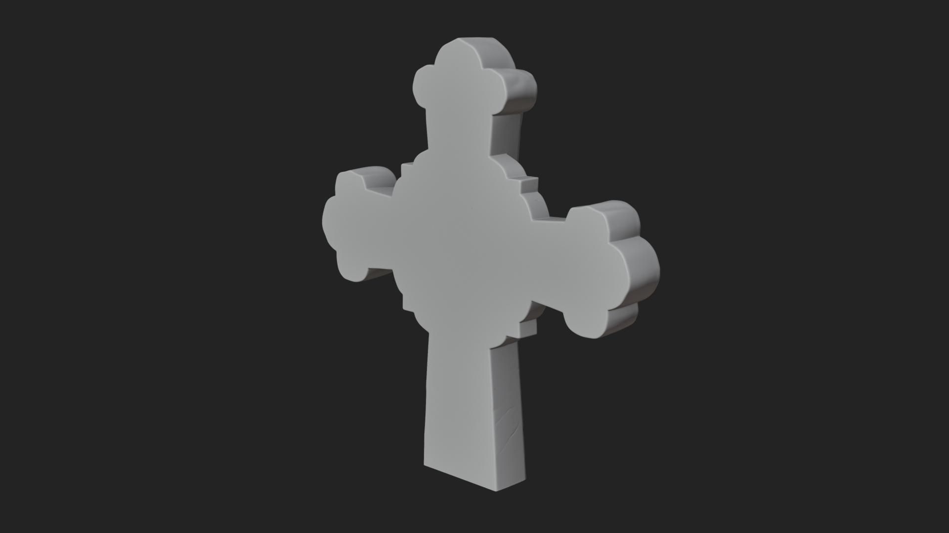 Carved Relief Wall Cross Design 234 3D Print Model 3D Model