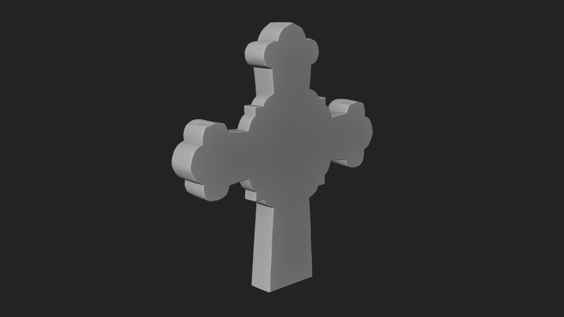 Carved Relief Wall Cross Design 234 3D Print Model 3D Model