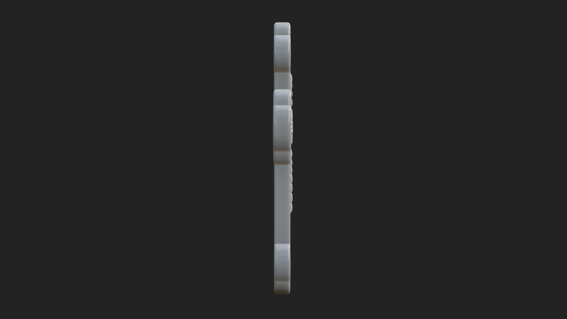 Carved Relief Wall Cross Design 235 3D Print Model 3D Model