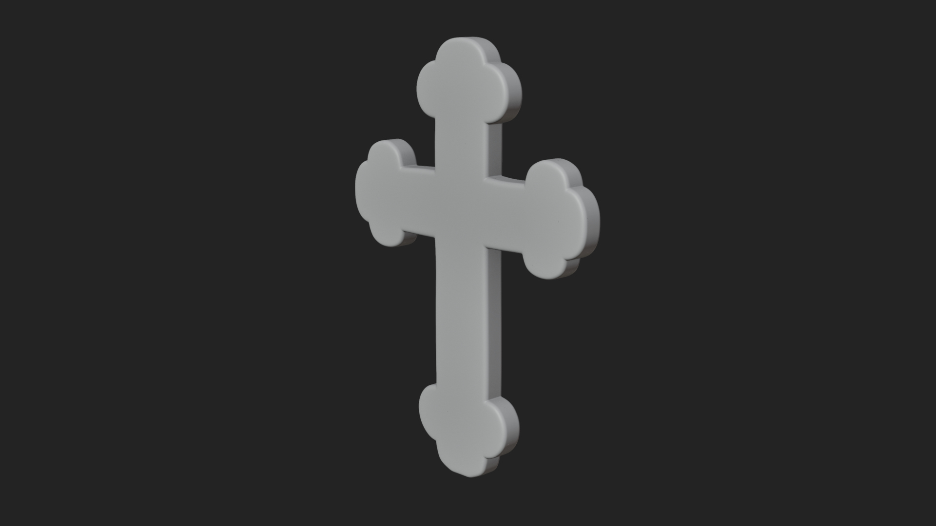 Carved Relief Wall Cross Design 235 3D Print Model 3D Model