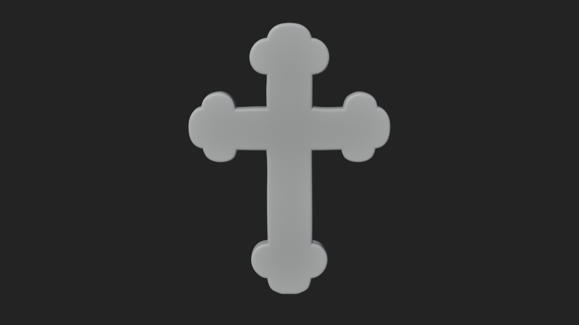 Carved Relief Wall Cross Design 235 3D Print Model 3D Model
