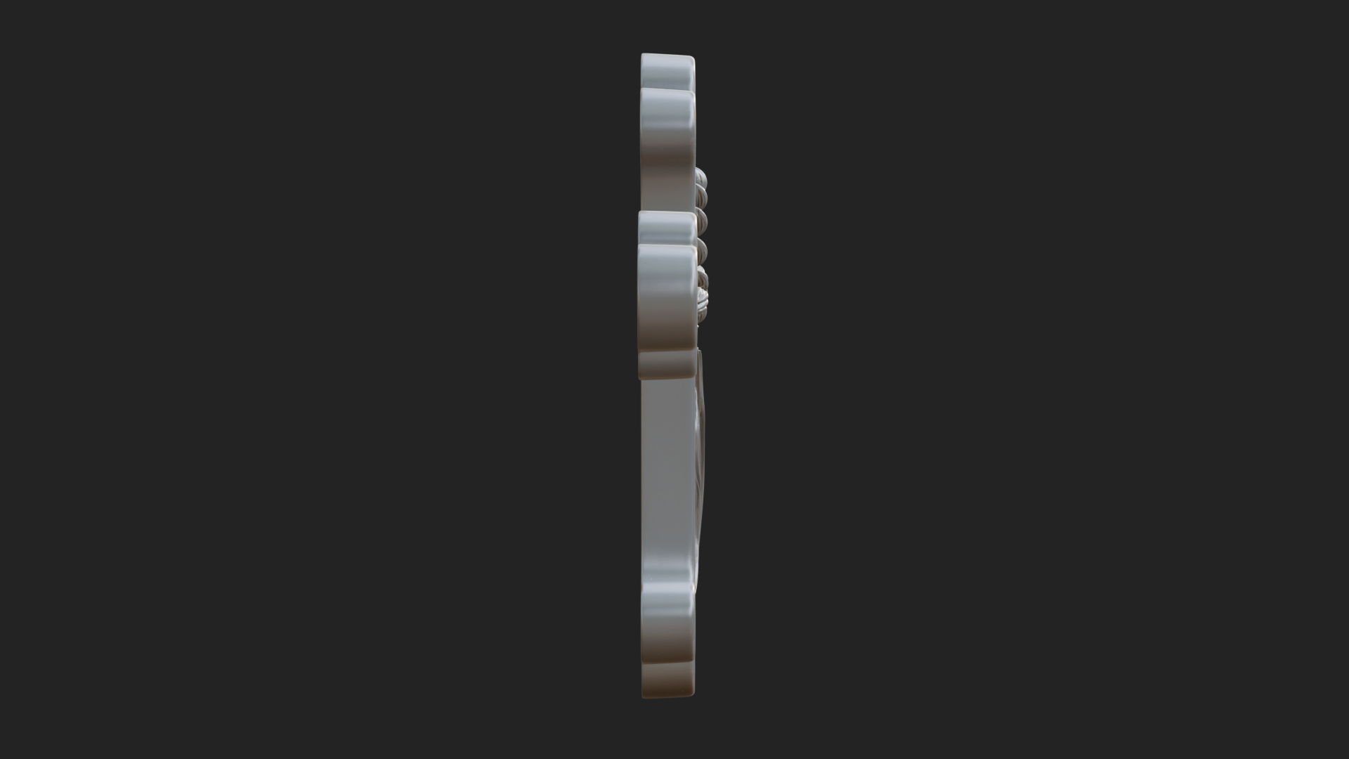 Carved Relief Wall Cross Design 236 3D Print Model 3D Model