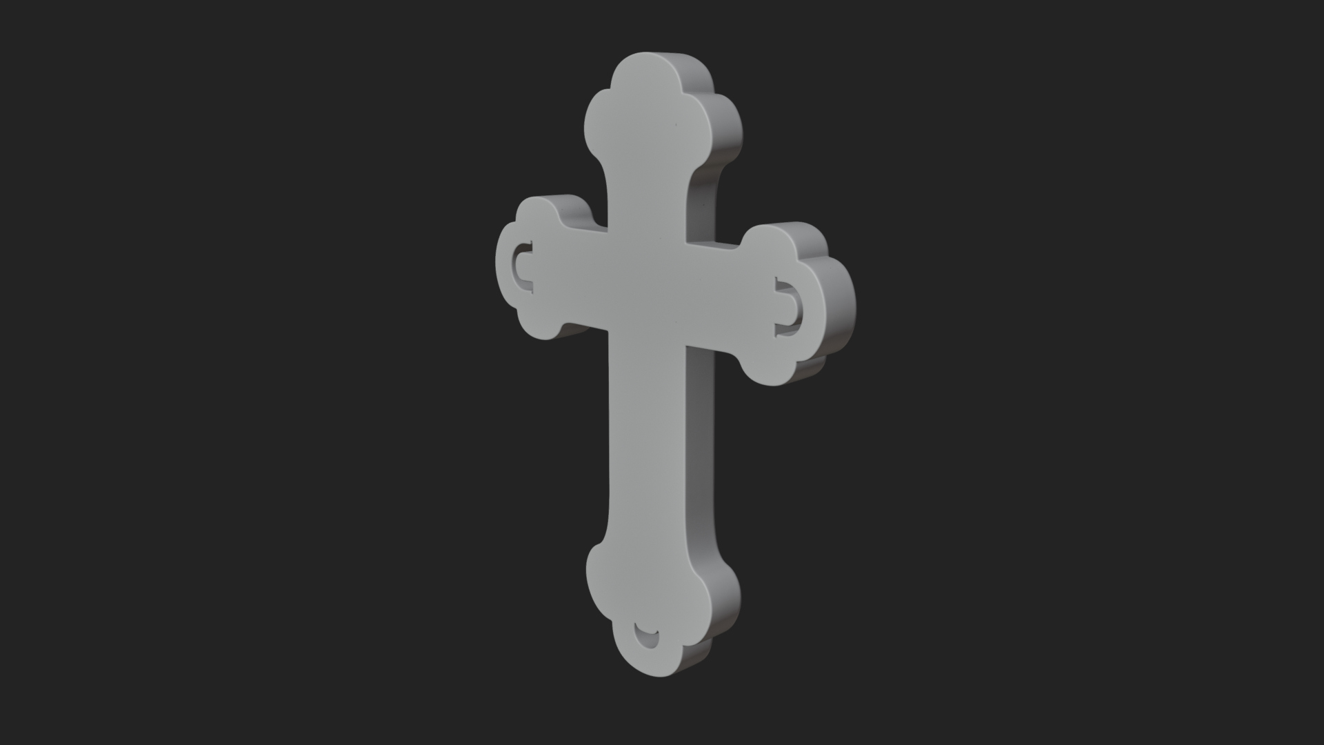 Carved Relief Wall Cross Design 236 3D Print Model 3D Model