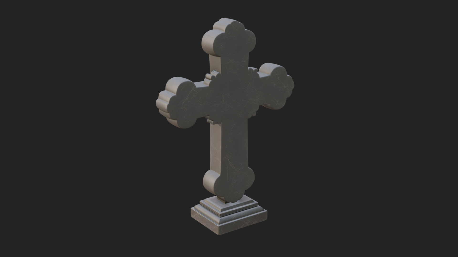 Carved Relief Wall Cross Design 237 3D Print Model 3D Model