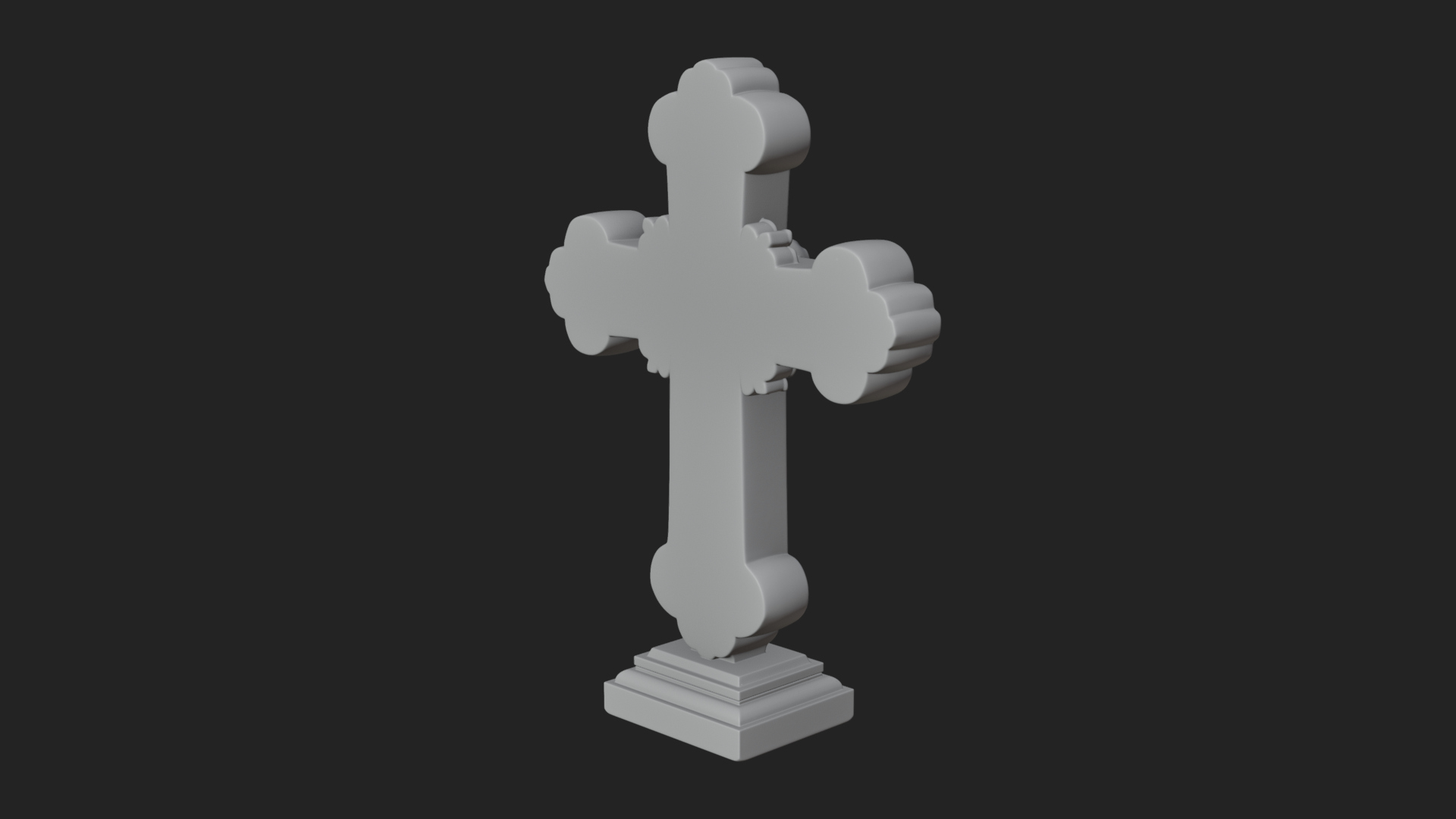 Carved Relief Wall Cross Design 237 3D Print Model 3D Model