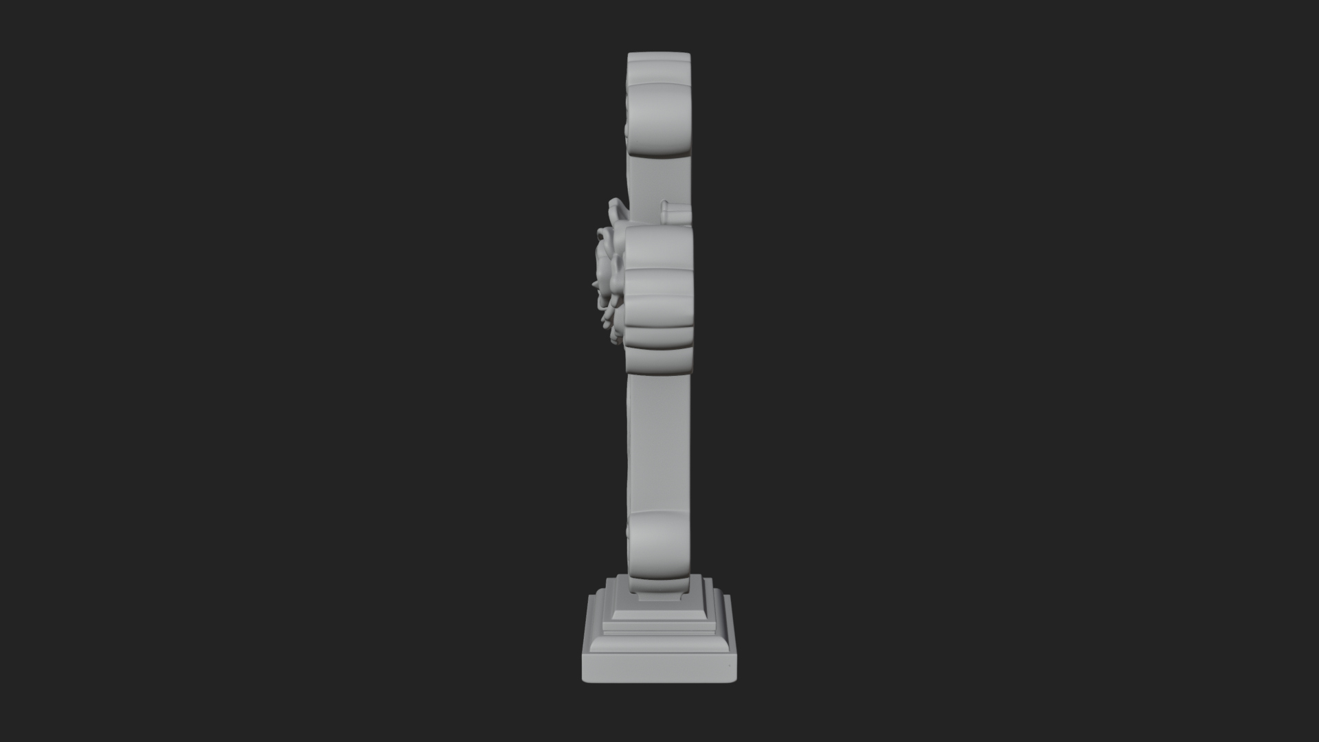 Carved Relief Wall Cross Design 237 3D Print Model 3D Model