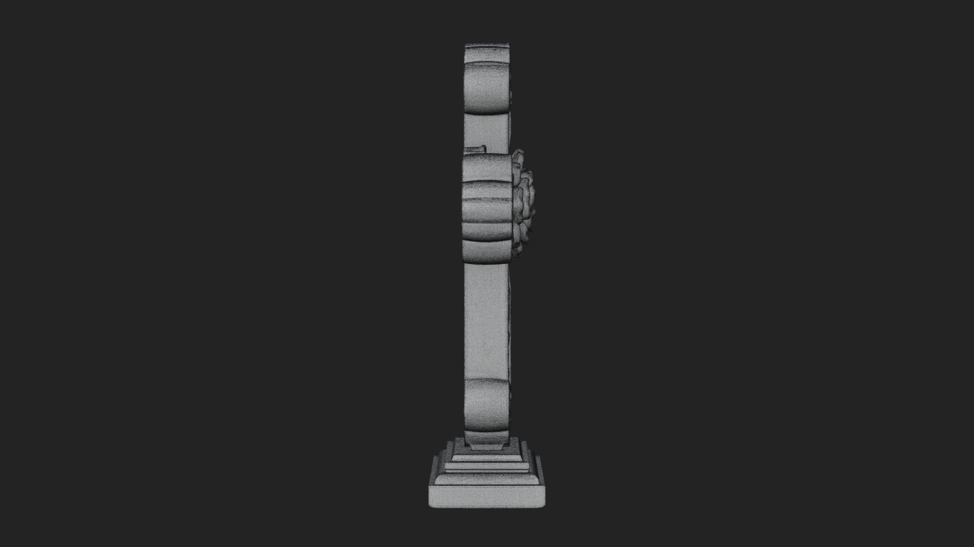 Carved Relief Wall Cross Design 237 3D Print Model 3D Model