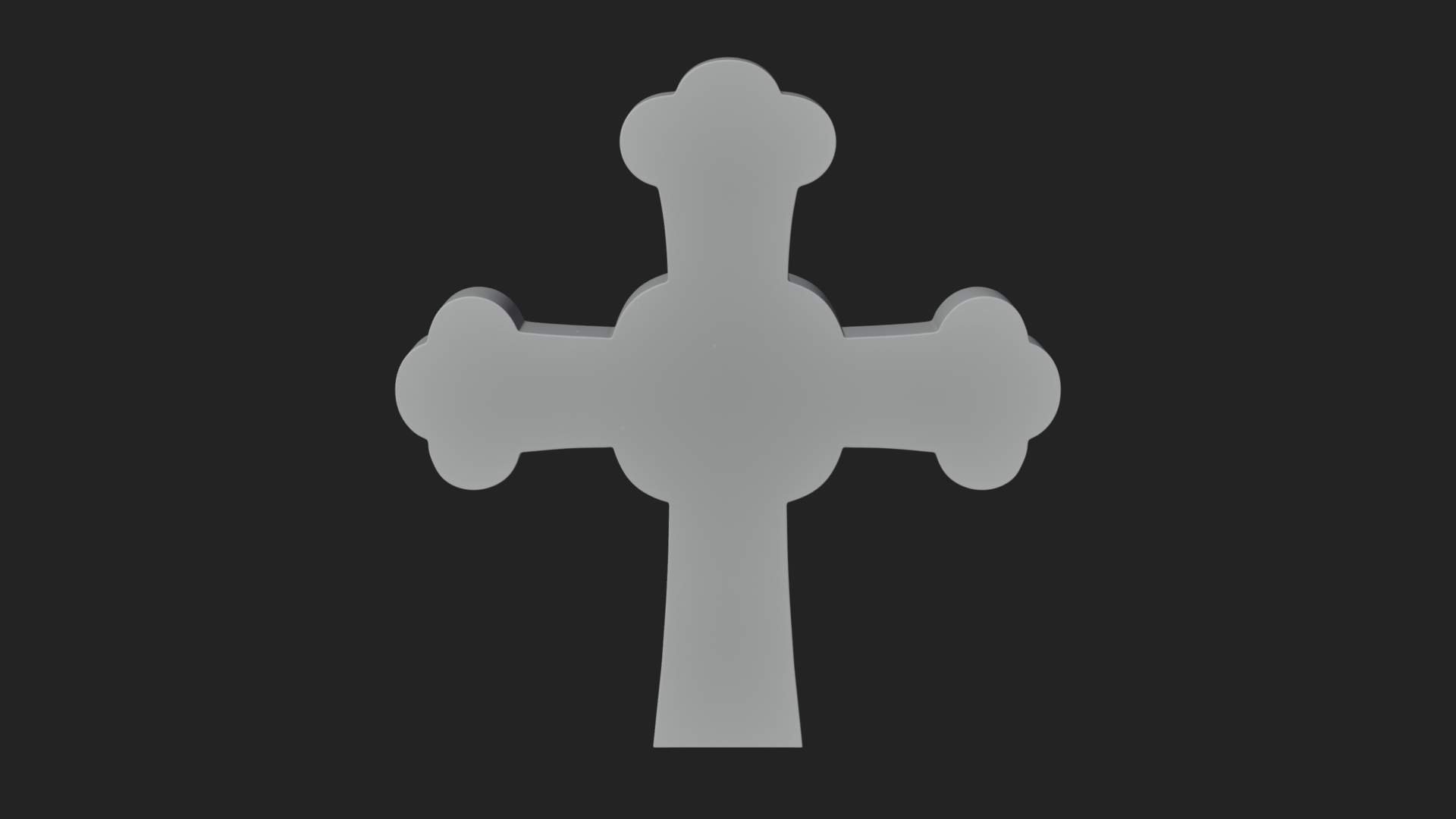Carved Relief Wall Cross Design 238 3D Print Model 3D Model