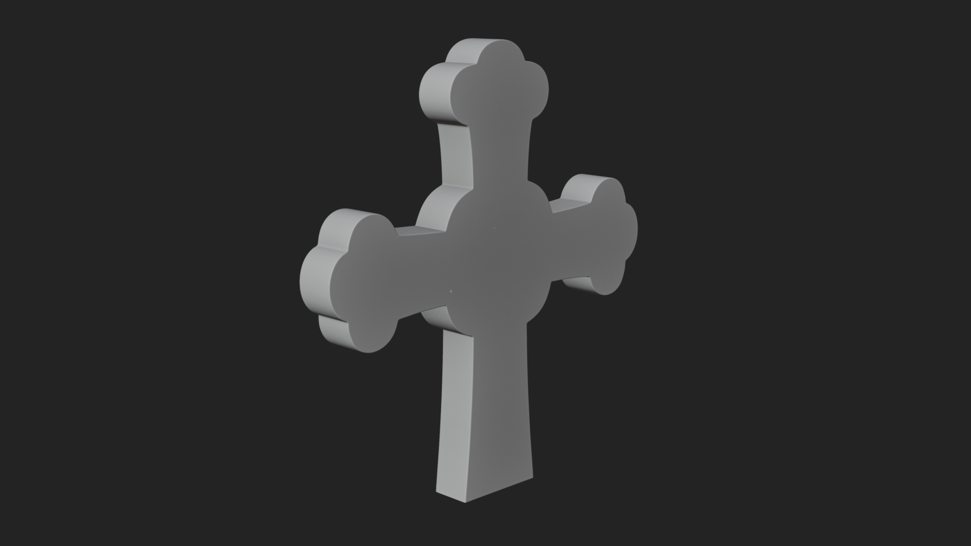 Carved Relief Wall Cross Design 238 3D Print Model 3D Model