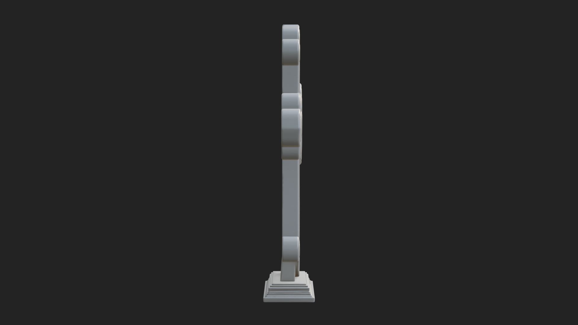 Carved Relief Wall Cross Design 239 3D Print Model 3D Model