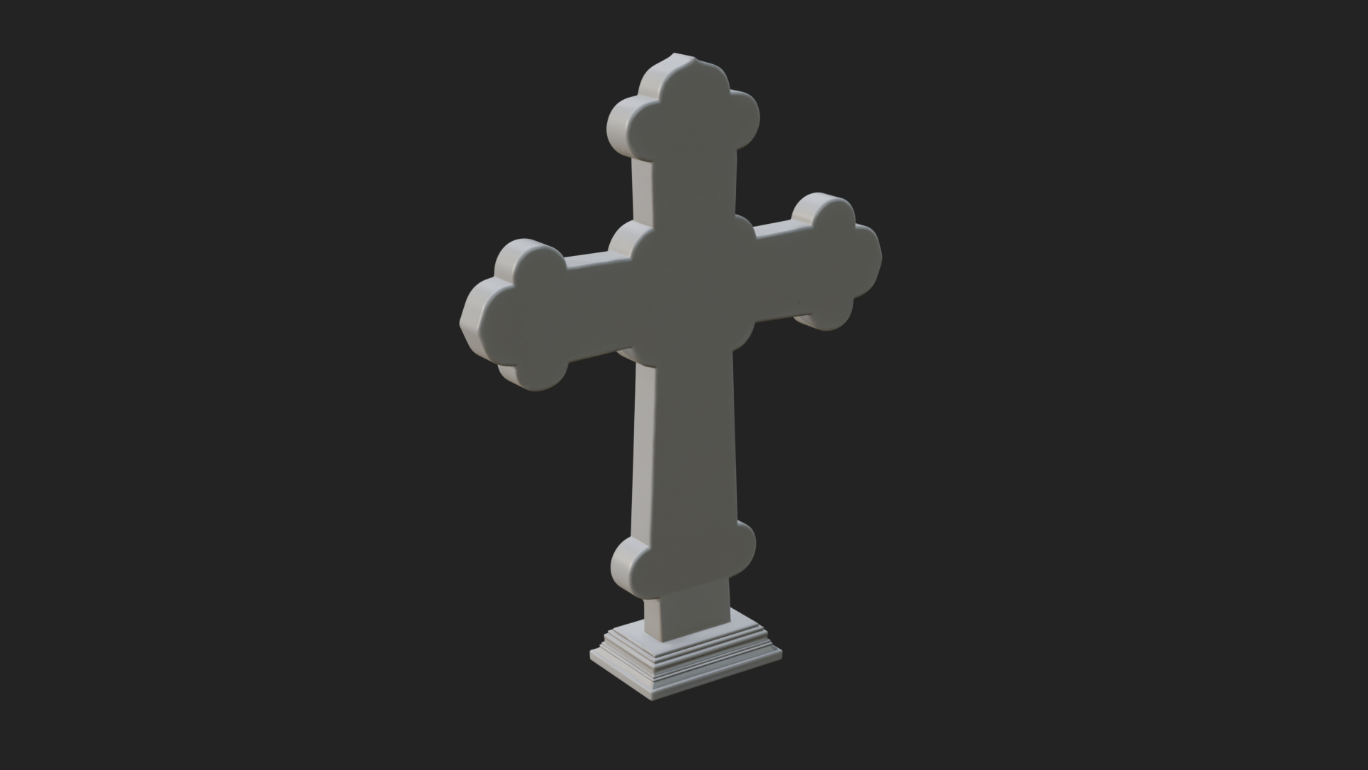 Carved Relief Wall Cross Design 239 3D Print Model 3D Model