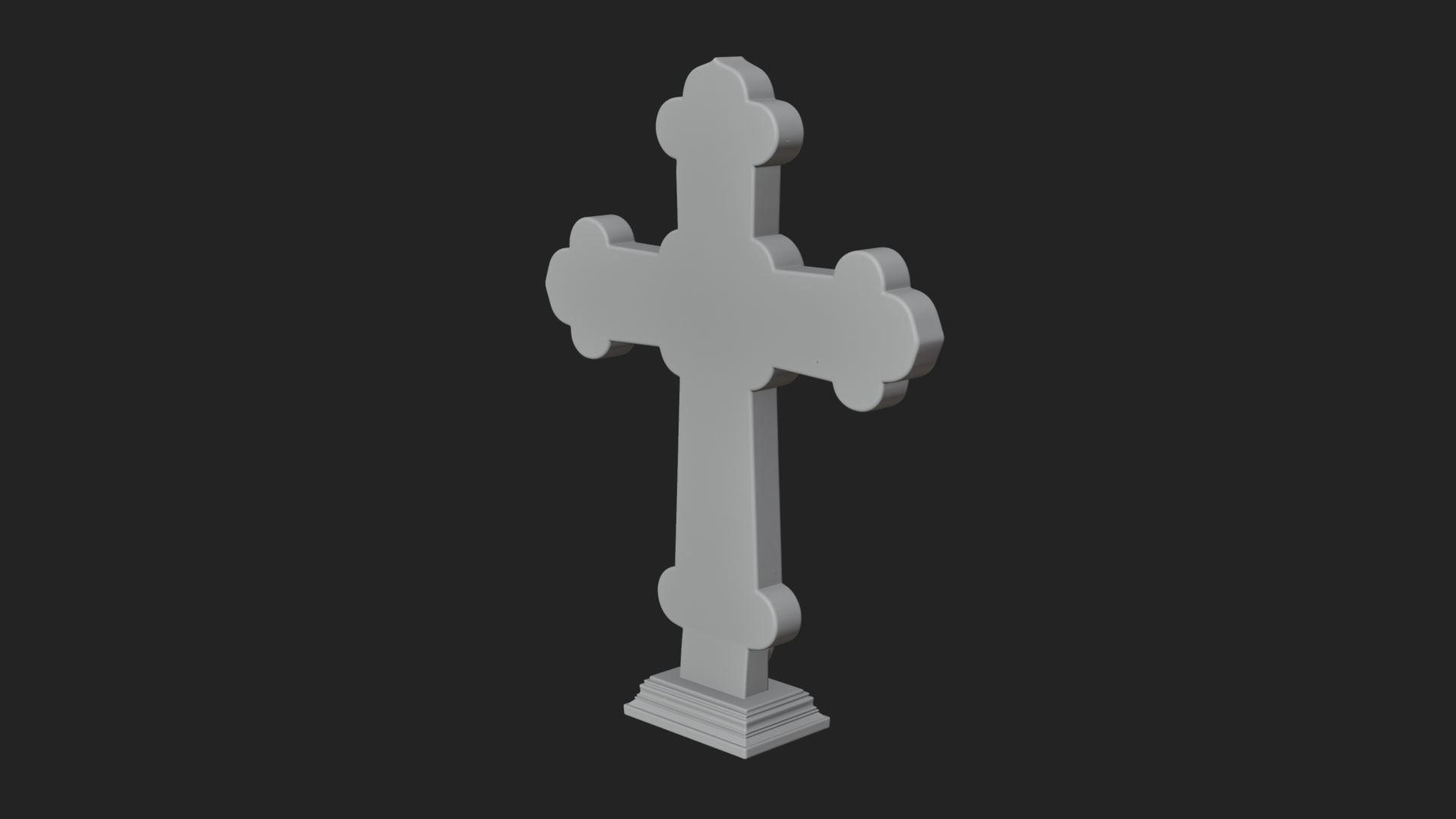 Carved Relief Wall Cross Design 239 3D Print Model 3D Model