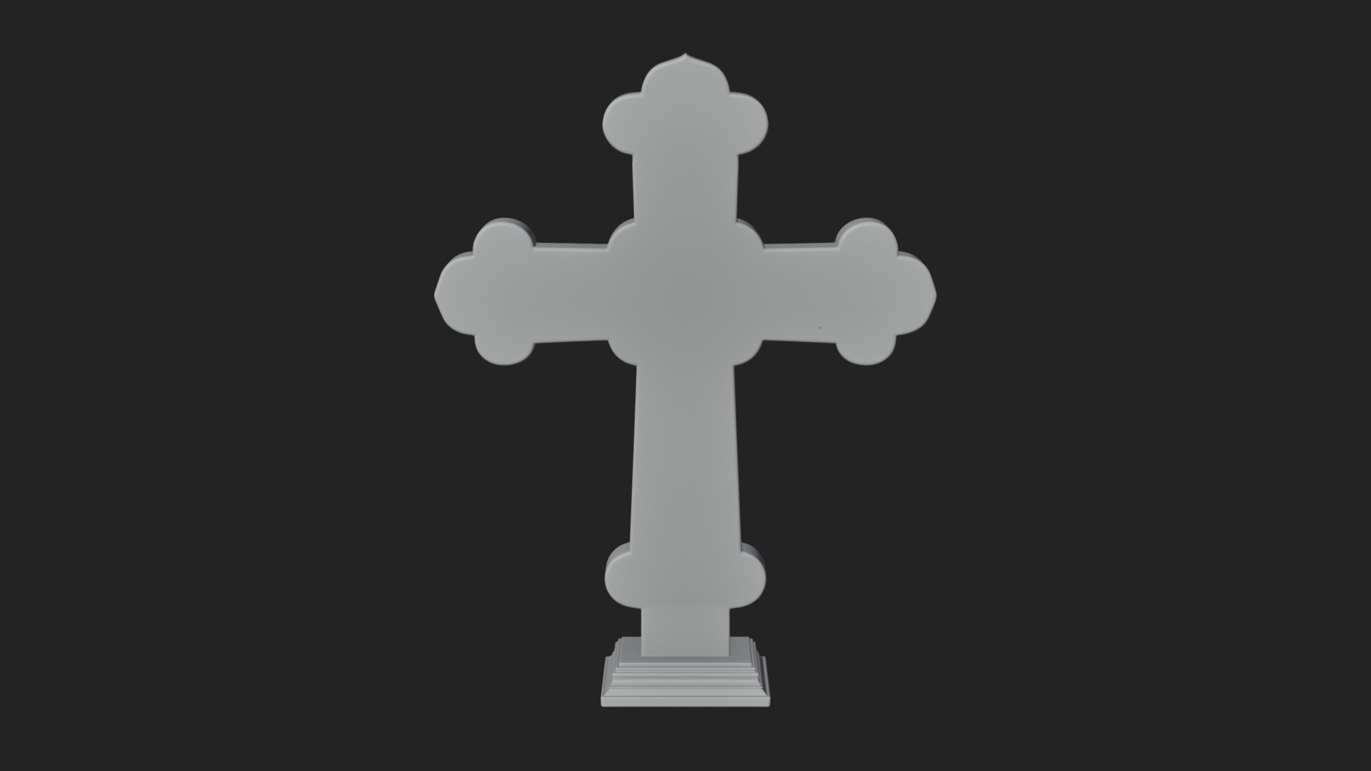 Carved Relief Wall Cross Design 239 3D Print Model 3D Model
