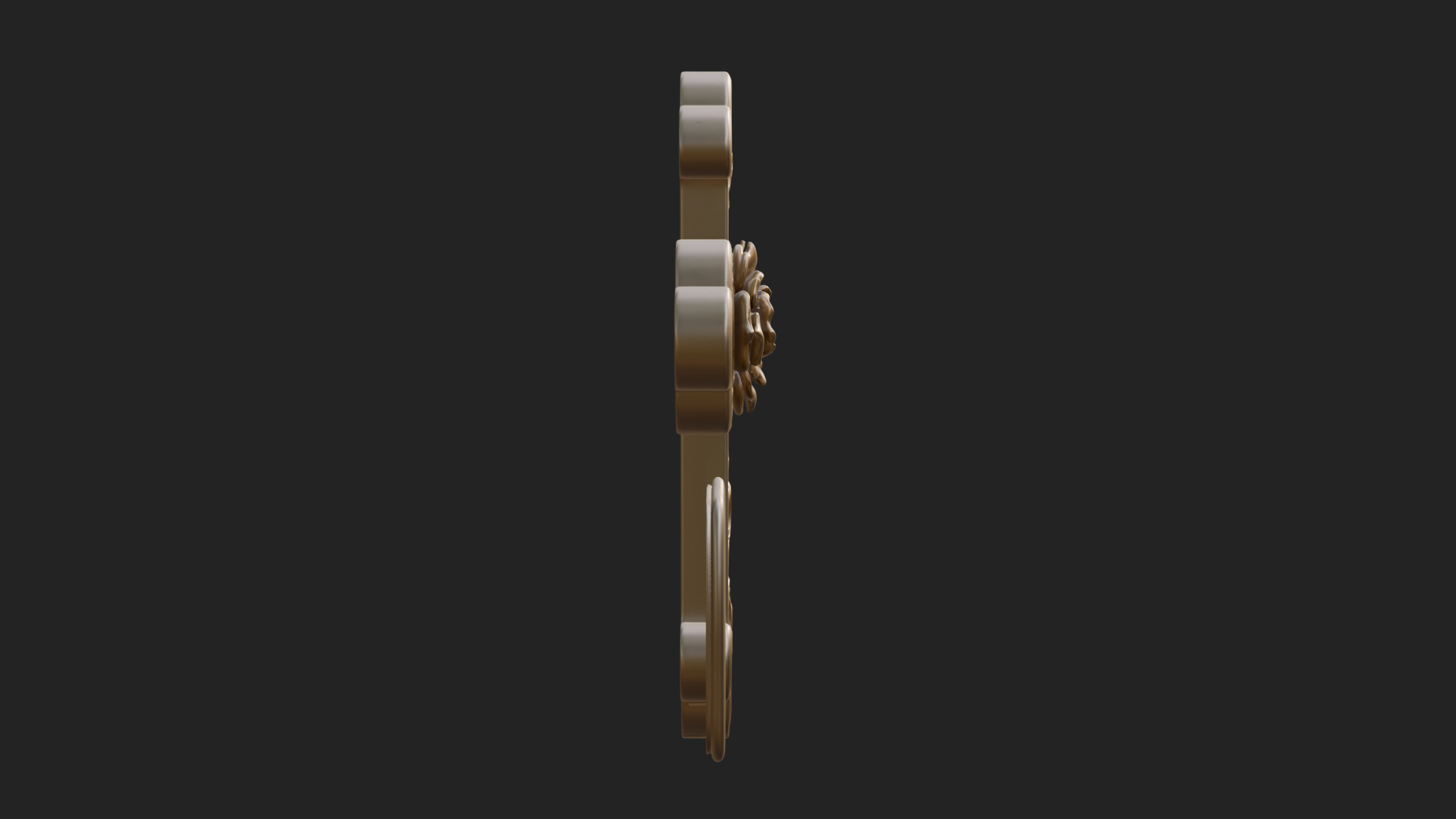 Carved Relief Wall Cross Design 24 3D Print Model 3D Model