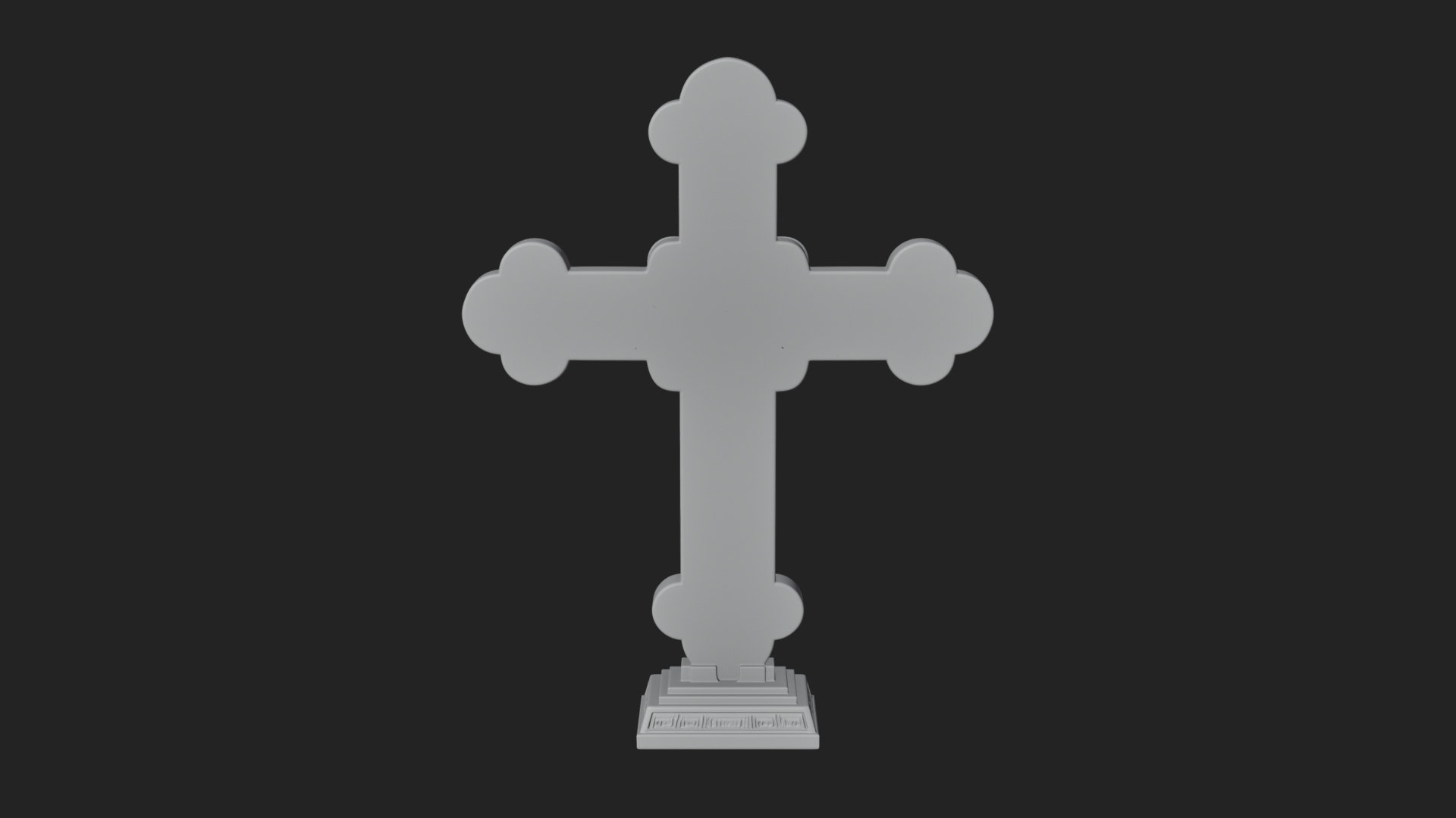 Carved Relief Wall Cross Design 240 3D Print Model 3D Model