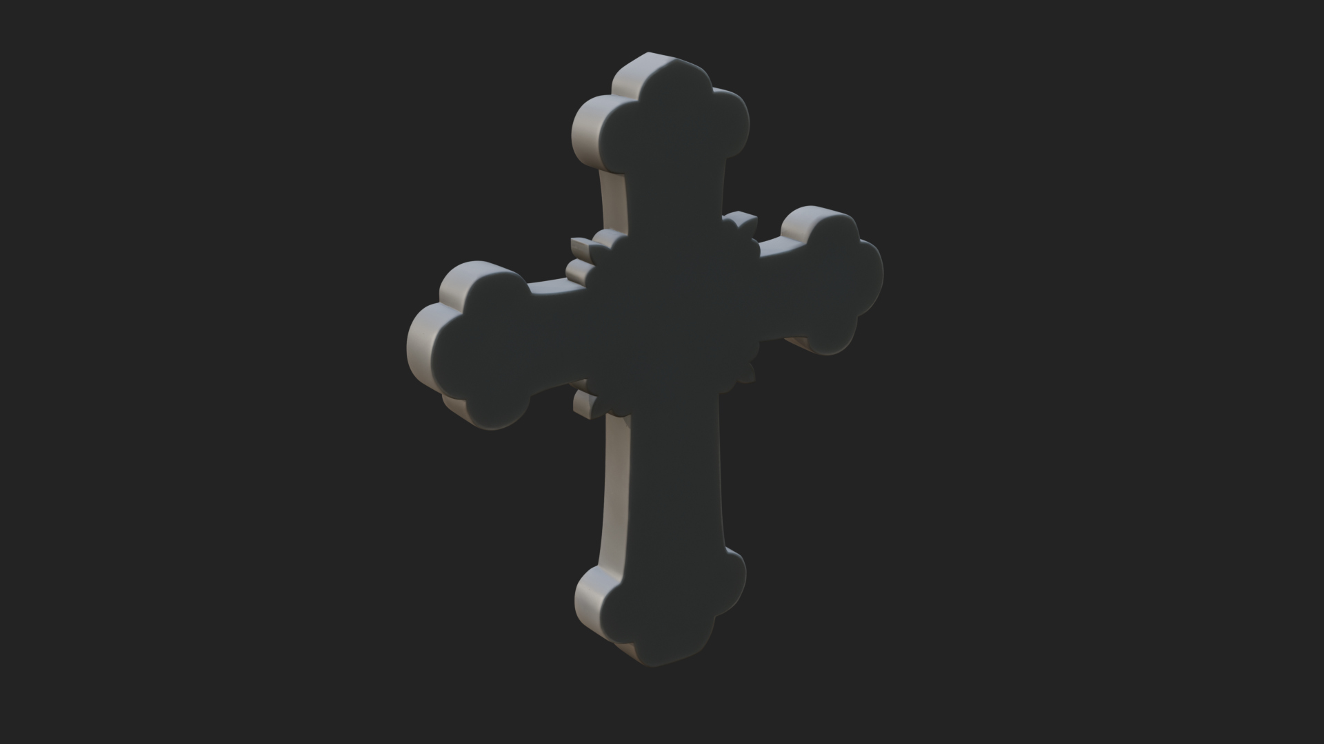 Carved Relief Wall Cross Design 241 3D Print Model 3D Model