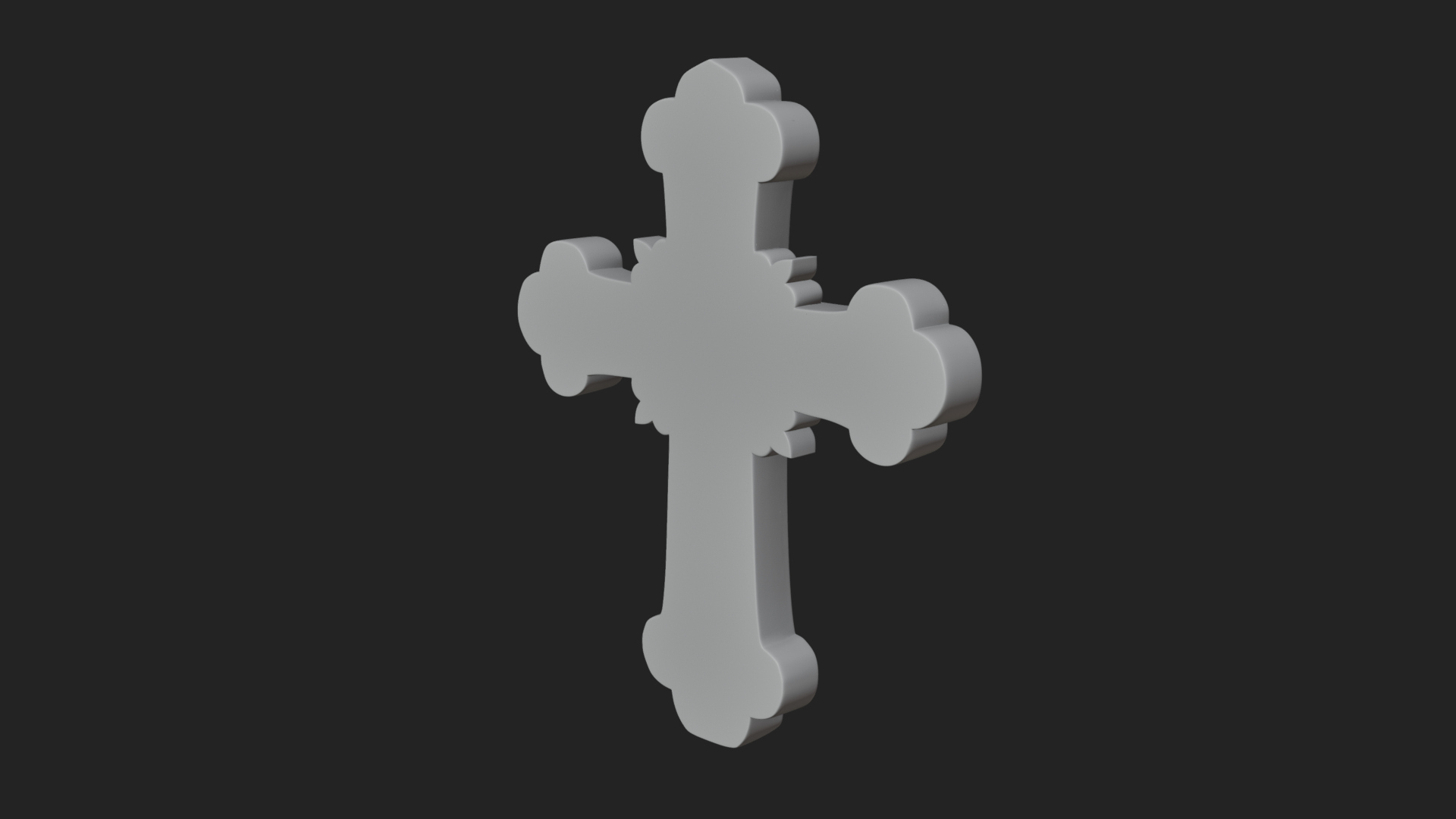 Carved Relief Wall Cross Design 241 3D Print Model 3D Model