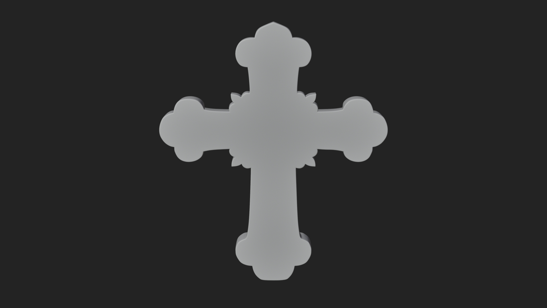 Carved Relief Wall Cross Design 241 3D Print Model 3D Model