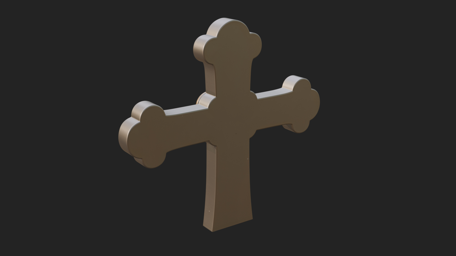 Carved Relief Wall Cross Design 242 3D Print Model 3D Model