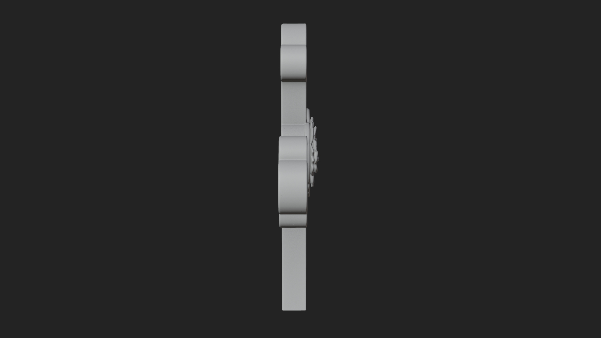 Carved Relief Wall Cross Design 242 3D Print Model 3D Model