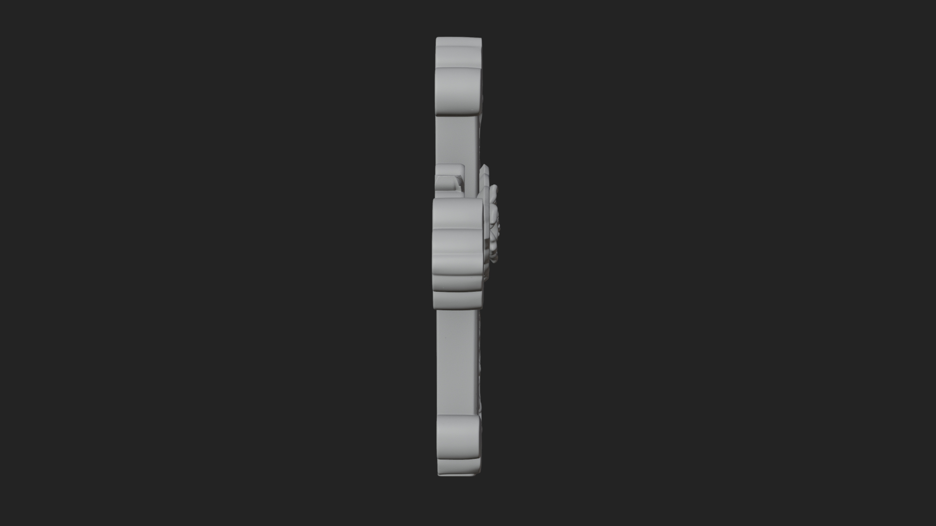 Carved Relief Wall Cross Design 243 3D Print Model 3D Model