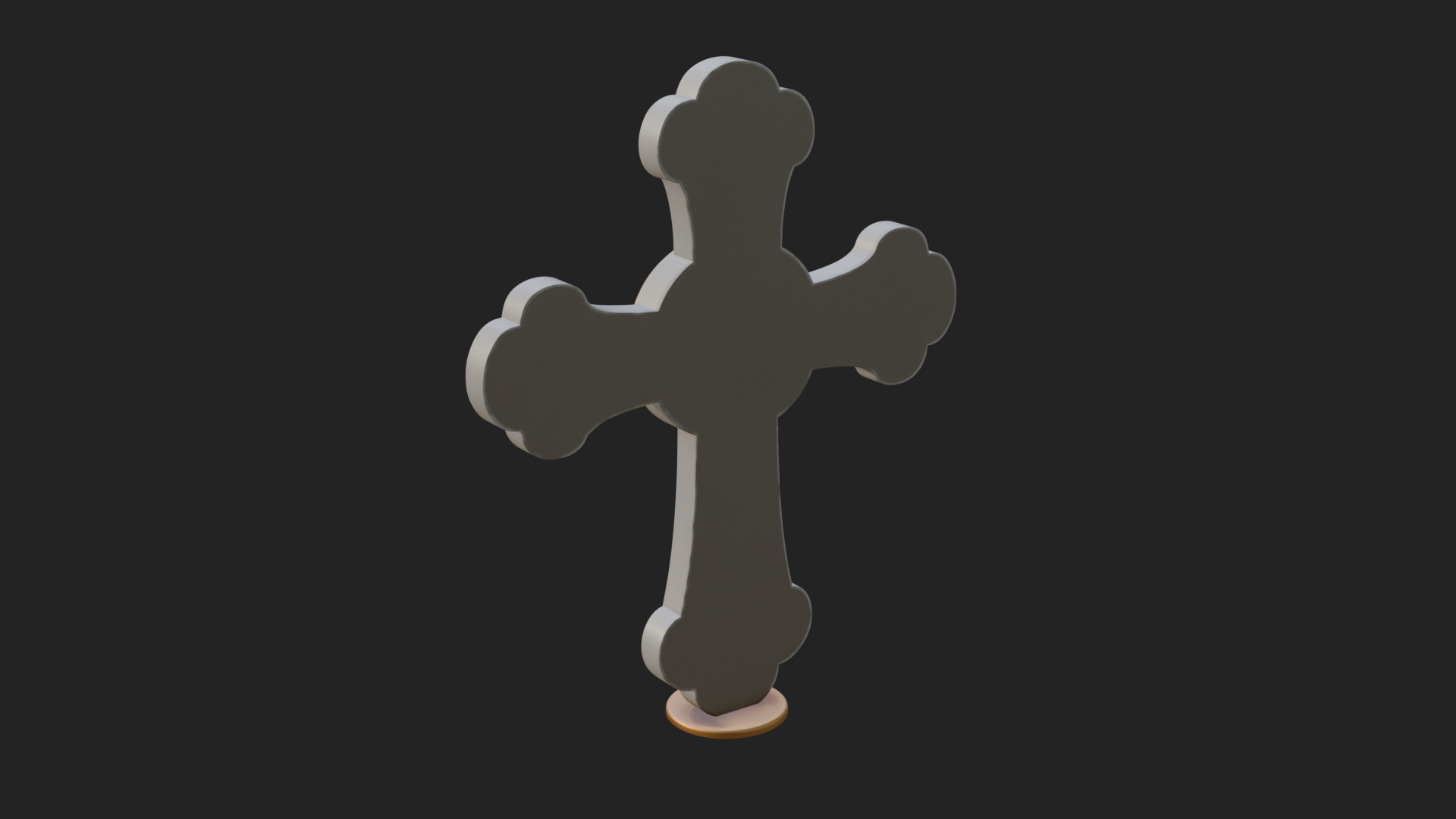 Carved Relief Wall Cross Design 244 3D Print Model 3D Model