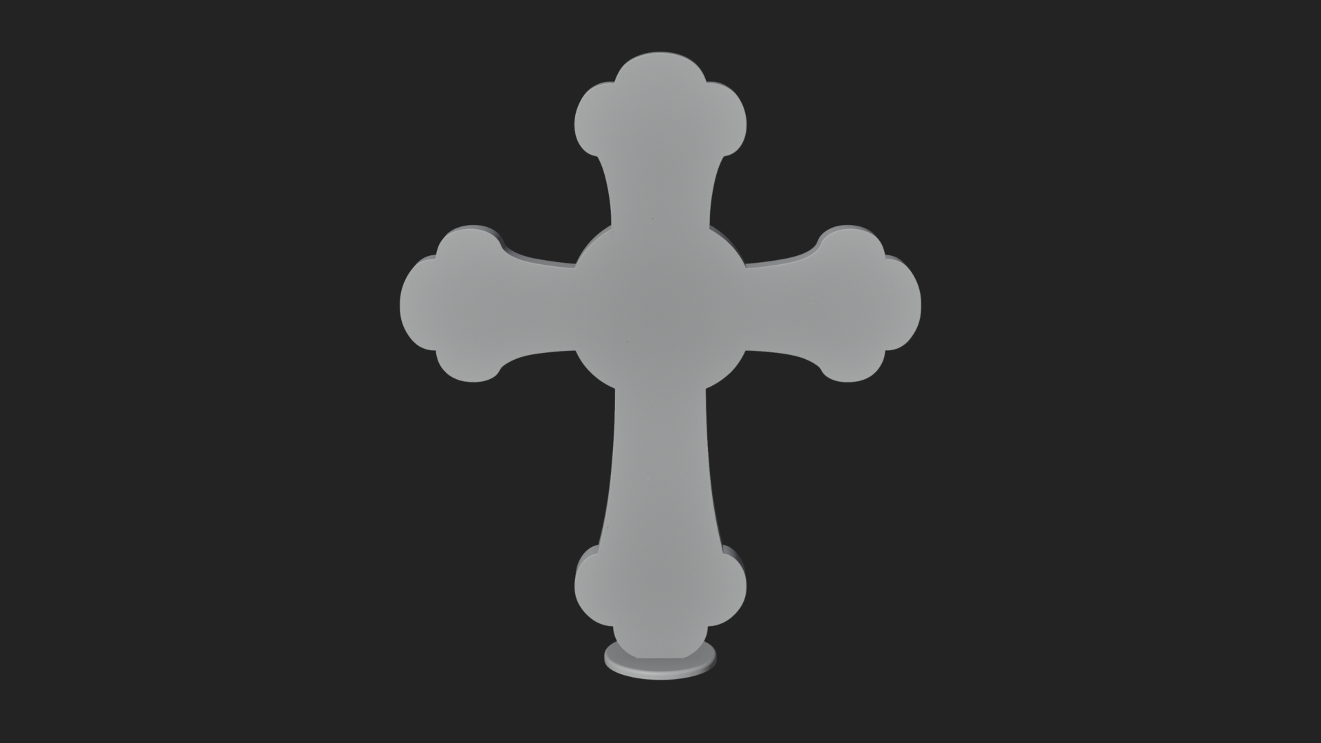 Carved Relief Wall Cross Design 244 3D Print Model 3D Model