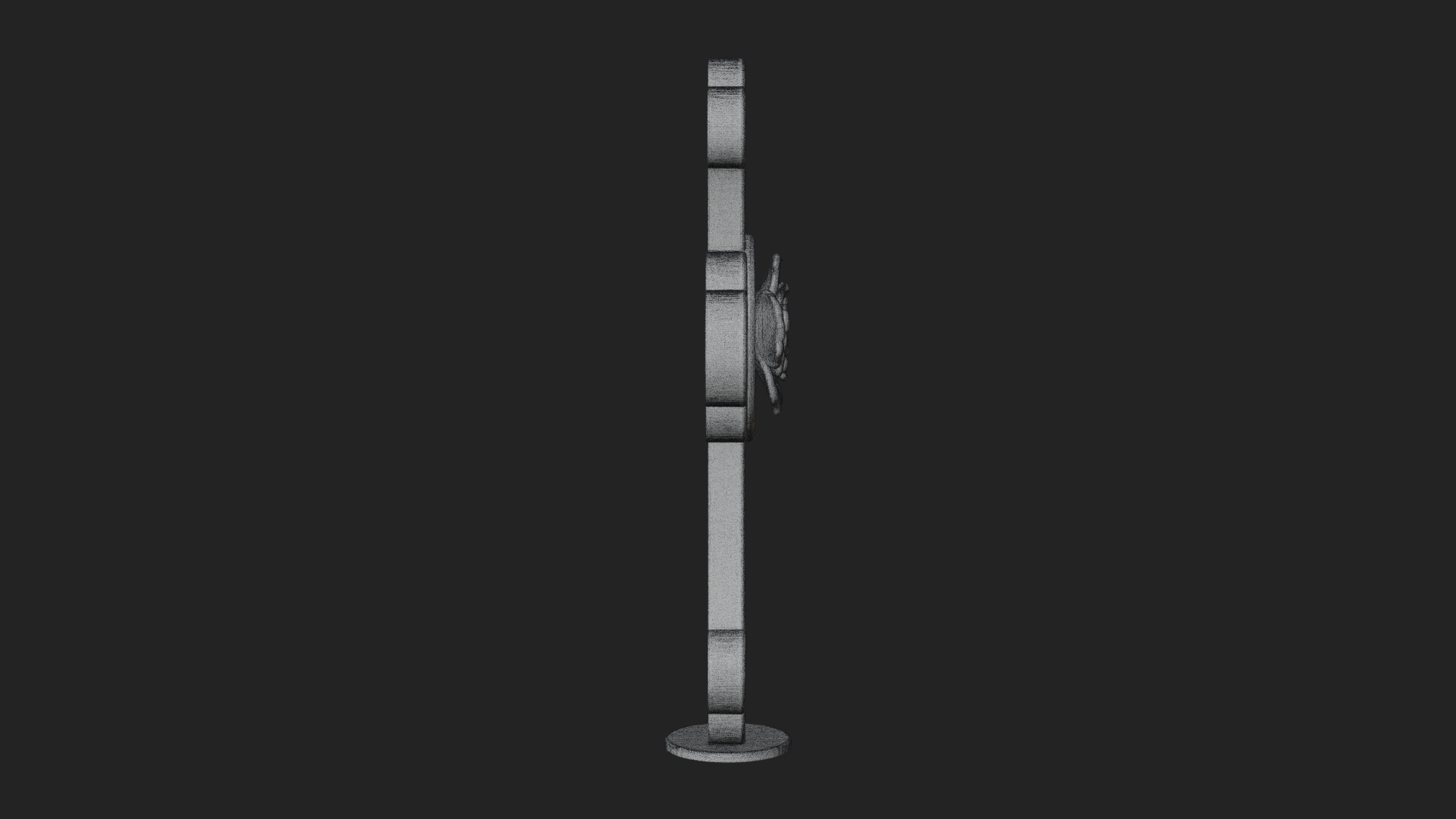 Carved Relief Wall Cross Design 244 3D Print Model 3D Model